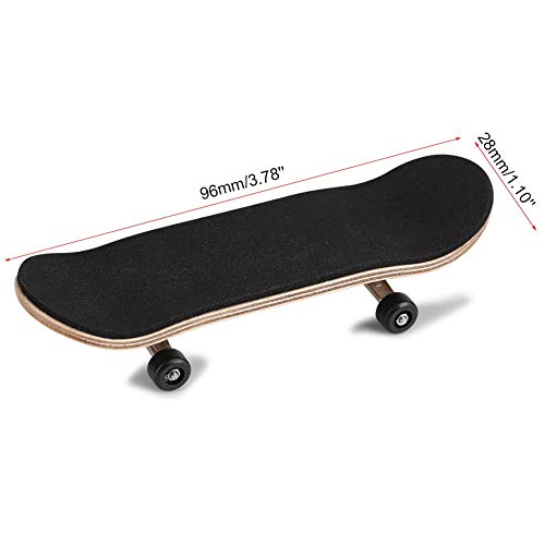 Duokon Mini Diapasón, Patineta de Dedos Profesional Maple Wood Monopatines de Juguete para Dedos DIY Assembly Skate Boarding Toy Juegos de Deportes Regalo para Niños