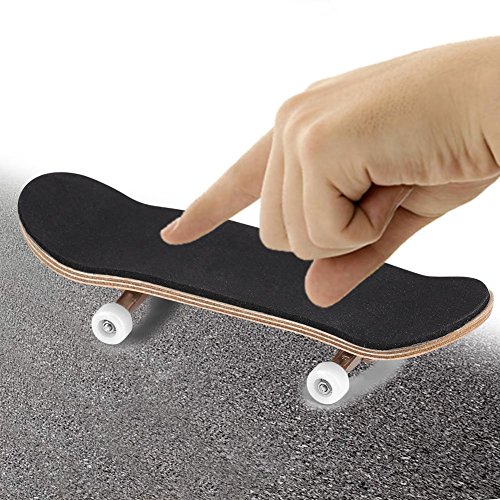 Duokon Mini Diapasón, Patineta de Dedos Profesional Maple Wood Monopatines de Juguete para Dedos DIY Assembly Skate Boarding Toy Juegos de Deportes Regalo para Niños