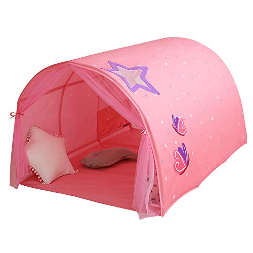 E-More Carpa de Cama Tienda De Juego para Niños Tienda de Juegos Princess Castle para niñas Tiendas de Juegos para niños Grandes Tiendas de campaña para niños Play House 140x100x80cm