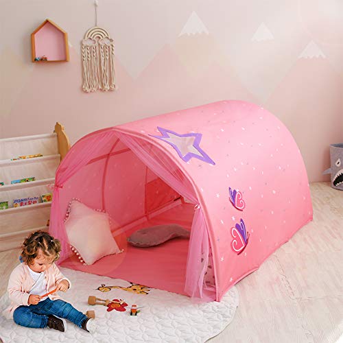 E-More Carpa de Cama Tienda De Juego para Niños Tienda de Juegos Princess Castle para niñas Tiendas de Juegos para niños Grandes Tiendas de campaña para niños Play House 140x100x80cm