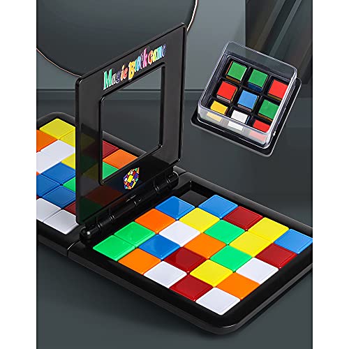 EACHHAHA Magic Block Game Juego de competición Juego de Mesa para Dos Personas Juego Interactivo para Padres e Hijos Juego Educativo para niños