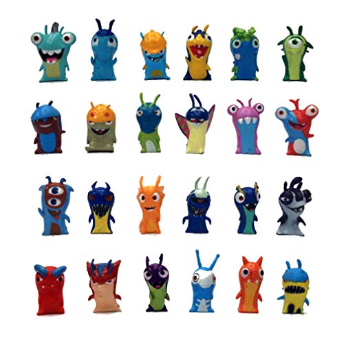 EASTVAPS 24pcs/Set 5cm Anime Cartoon Slugterra Mini PVC Action Figures Toy