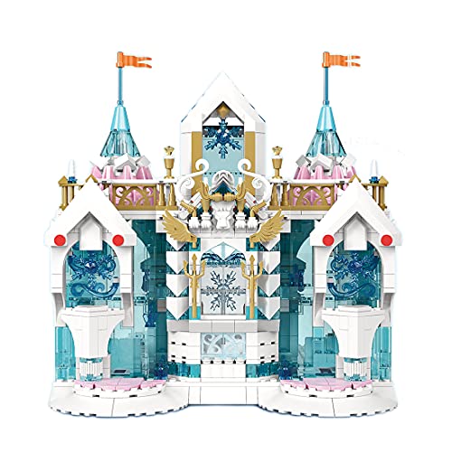 EAYOK Castillo modular de princesa Mould King 11008, 1096 + bloques de construcción, compatible con Lego Disney Princess Frozen