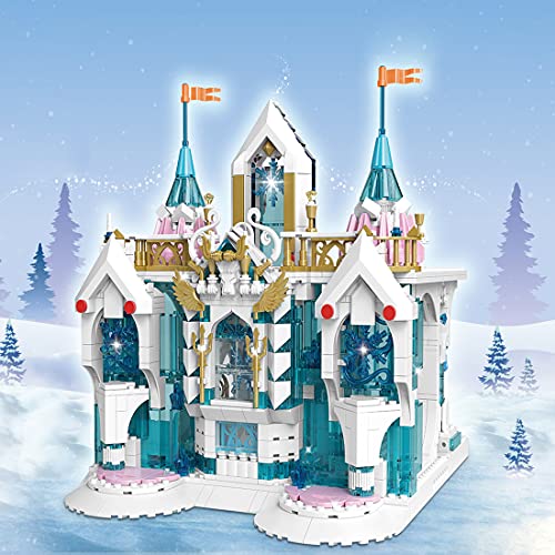 EAYOK Castillo modular de princesa Mould King 11008, 1096 + bloques de construcción, compatible con Lego Disney Princess Frozen