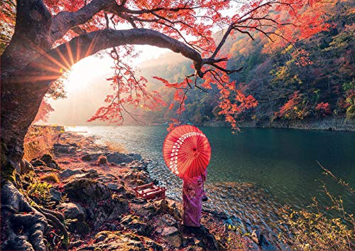 Educa - Amanecer en el Río Katsura, Japón Puzle, 1 000 Piezas, Multicolor (18455)