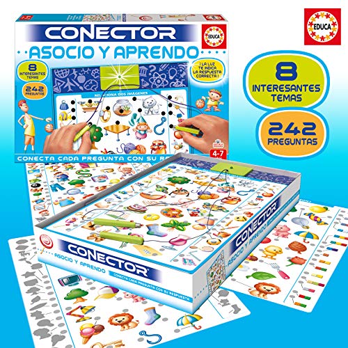 Educa - Asocio y Aprendo Juego Connector para Niños, Multicolor (17202)