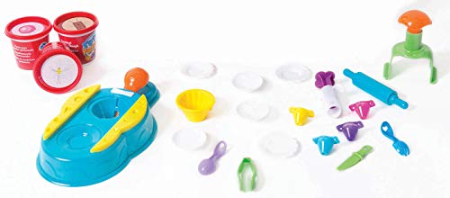 Educa Borras - Plastilina Tutti Frutti Set Deluxe Fábrica de Cupcakes, 3 masas moldeables (17541)