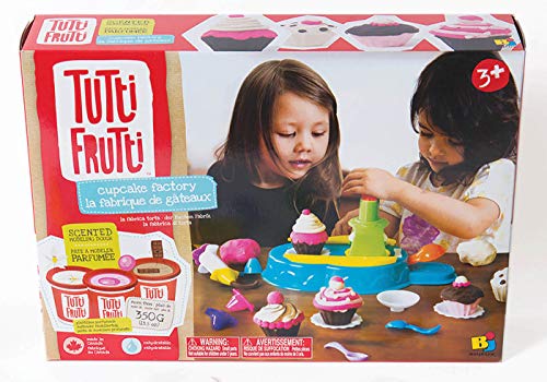 Educa Borras - Plastilina Tutti Frutti Set Deluxe Fábrica de Cupcakes, 3 masas moldeables (17541)