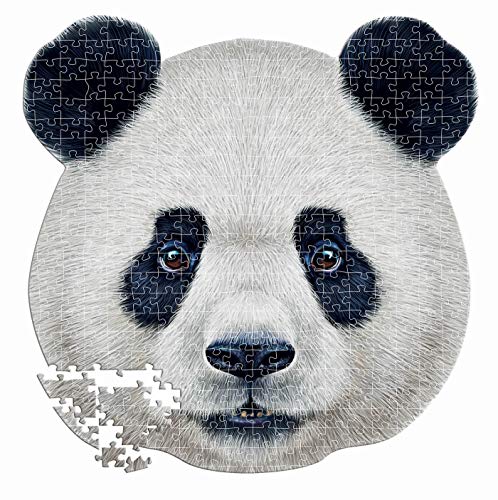 Educa Borras - Serie Animal Face Shaped, Puzzle 375 piezas, Oso panda (18476)