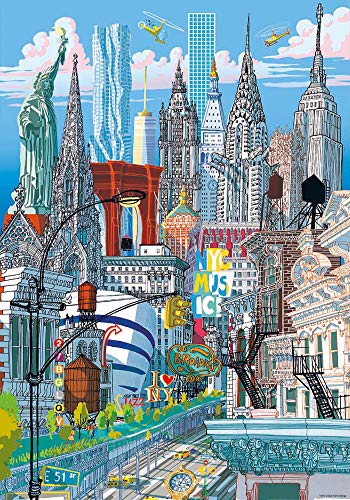 Educa Borras - Serie Citypuzzle, Puzzle 200 piezas, Nueva York (18472)