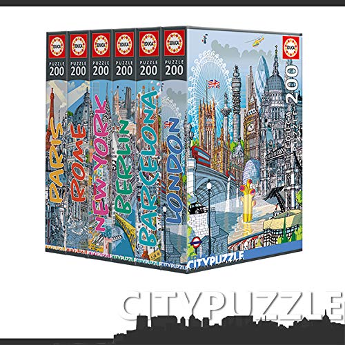 Educa Borras - Serie Citypuzzle, Puzzle 200 piezas, Nueva York (18472)