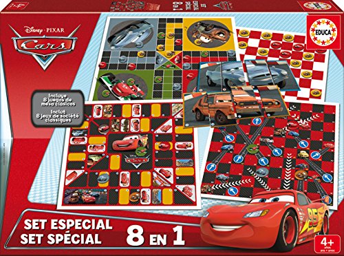 Educa Borrás The Movie Coffret Jeux Société Cars, 26.7 x 26.7 x 4.1 (16388)