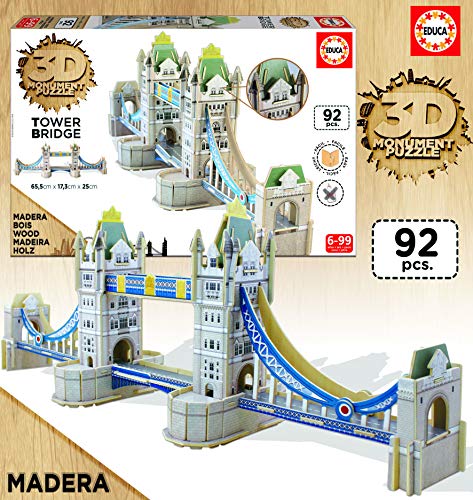 Educa Borrás - Tower Bridge, Puzzle 3D (16999)