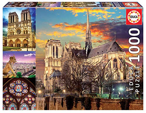 Educa - Collage Notre Dame Puzzle, 1000 Piezas, Multicolor (18456)