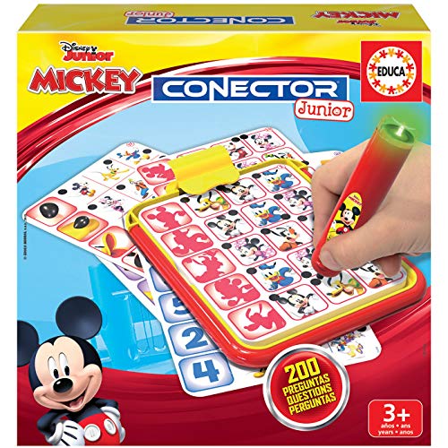 Educa - Conector Junior Mickey y Minnie Juego Educativo, Multicolor (18544)