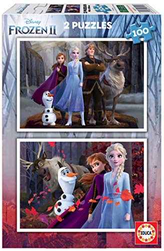 Educa - Frozen II Puzzles, 2 x 100 Piezas, Multicolor (18111)