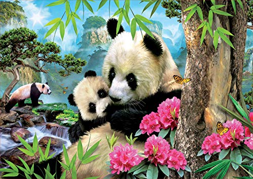 Educa - Genuine Puzzles: Osos Panda Puzzle, 1000 Piezas, Multicolor (17995)