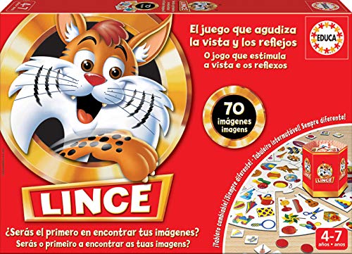 Educa - Lince Juego de Mesa, 70 Imágenes, Multicolor (17472)