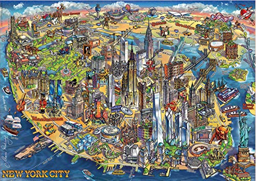 Educa - Mapa de Nueva York Puzzle, 500 Piezas, Multicolor (18453)