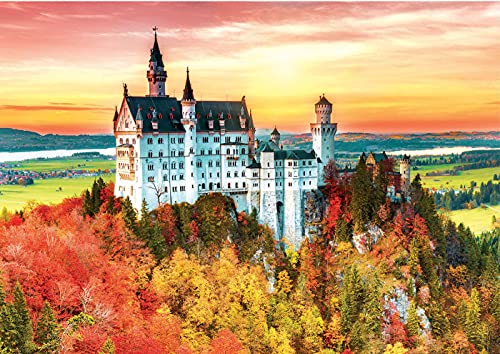 Educa Otoño en Neuschwanstein. Puzzle de 1500 Piezas. Ref. 19042, Multicolor