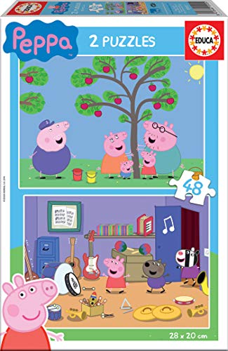 Educa Peppa Pig 2 Puzzles de 48 Piezas, multicolor (15920)