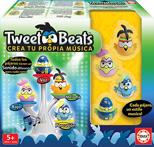 Educa - Tweet Beats CREA, Juego de Mesa Familiar de música, a Partir de 3 años, Multicolor (17911) , color/modelo surtido