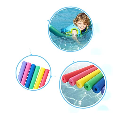 EElabper Pack de Dos Flotador Natación aleatoria Piscina tallarines Water Aid Flexible Wet Swim EPE Espuma de Fideos Fuertes y Flexibles