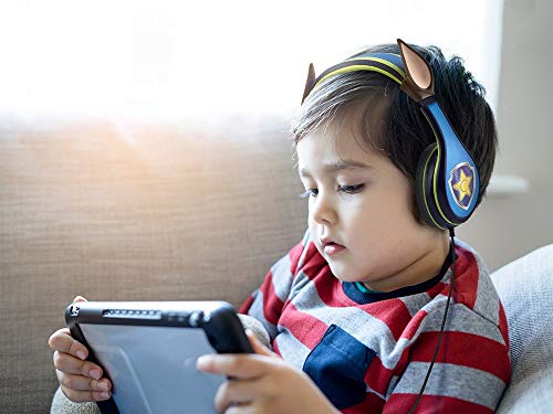 eKids Auriculares con Licencia PW-140CH de la Patrulla Canina, con limitación de Volumen Adecuada para los niños y Banda Ajustable para la Cabeza para los Mejores Extra Ligeros.