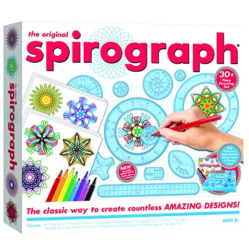 El Spirograph Conjunto Original con marcadores