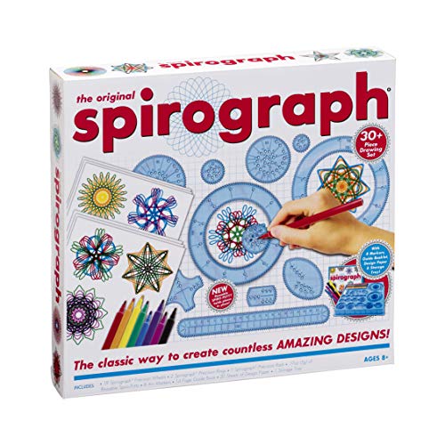 El Spirograph Conjunto Original con marcadores