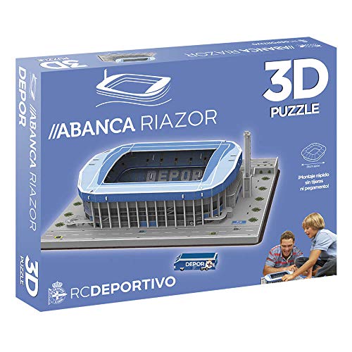 ELEVEN FORCE National Soccer Club Puzzle Estadio 3D Riazor (Deportivo), Multicolor, Talla Única (1)