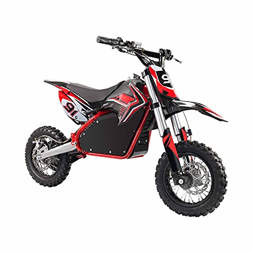 ELITYON Moto Eléctrica Niños Desde 6-7 años | Speed Lion | Minimoto Eléctrica Hulk Roja | Moto eléctrica 1060W y 48V | hasta 40 Km/h | También para Adultos < 60 kg