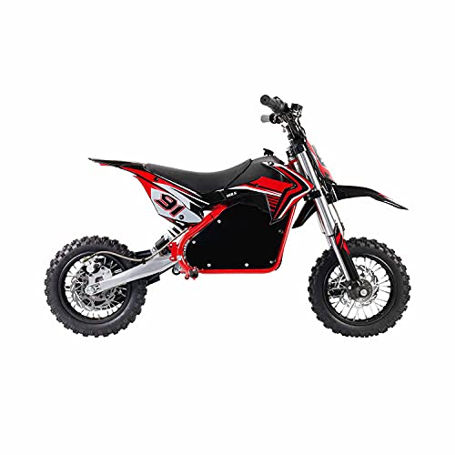 ELITYON Moto Eléctrica Niños Desde 6-7 años | Speed Lion | Minimoto Eléctrica Hulk Roja | Moto eléctrica 1060W y 48V | hasta 40 Km/h | También para Adultos < 60 kg