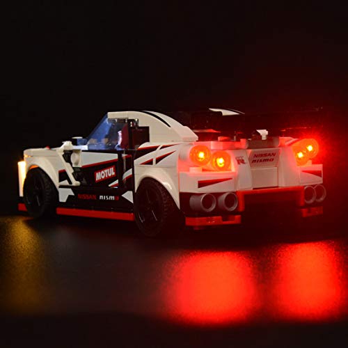 Elroy369Lion Juego de luces LED para LEGO Technic Nissan GT-R Nismo 76896, bloques de construcción DIY luces decorativas para LEGO Technic 76896 (solo incluye LED, no incluye el kit Lego).