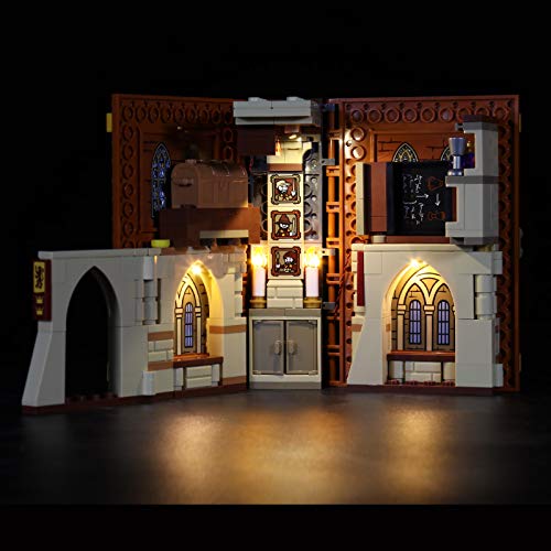 Elroy369Lion Juego de luces LED para libro de magia Lego Harry Potter 76382, juego de luces decorativas para Lego 76385 (sin modelo Lego)