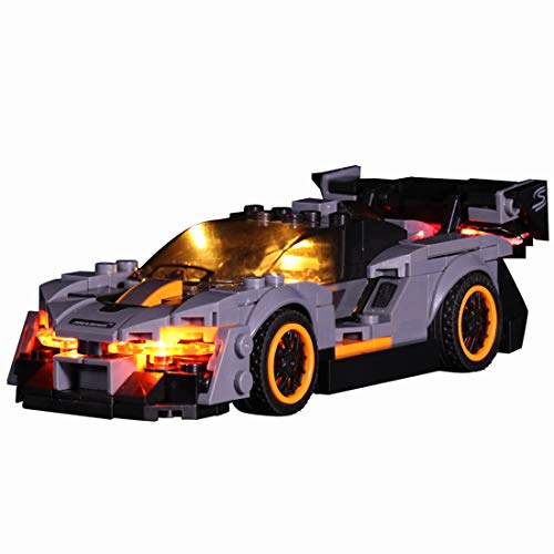 Elroy369Lion Kit de iluminación LED con pilas de botón para Lego Speed Champions McLaren Senna 75892 luces decorativas modificadas para Lego 75892