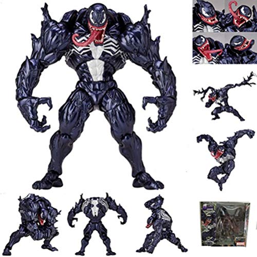 Emeili Spider-Man Acción Figura, 18cm Venom Juguete de Figura, Figura de Acción de PVC Modelo Colección Juguete de Escritorio Ornamento Caracteres Figura Regalo para Niños Anime Fans