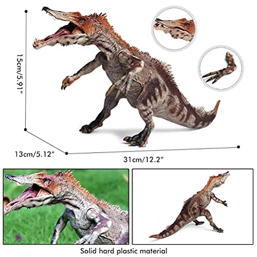 Emeili Tyrannosaurus Rex Toy, Jurassic World Tyrannosaurus Rex Supercolosal, Modelo Educativo Realista Animal, Plastic Educational Toys Regalo para Niños 31x13x15CM