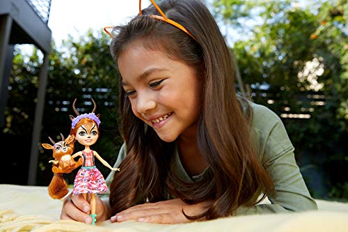 Enchantimals Gabriela Gazelle y Racer Muñeca con mascota, para niñas y niños +4 años (Mattel GTM26)