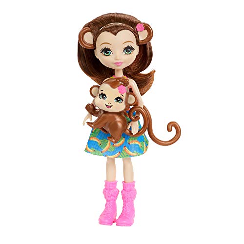 Enchantimals- Huevo Decorativo con Figura de Merit Monkey y brújula de Animales (Mattel GPL97)