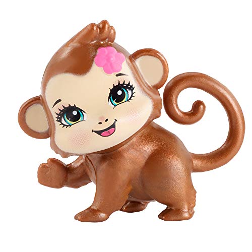 Enchantimals- Huevo Decorativo con Figura de Merit Monkey y brújula de Animales (Mattel GPL97)