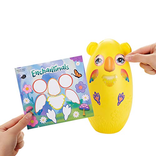 Enchantimals- Huevo Decorativo con muñeca Peeki Parrot y Animales de Sheeny (Mattel GPL95)