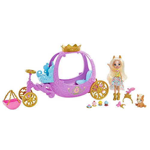 Enchantimals Royal Muñeca Pony con Carruaje Real, Mascota Y Accesorios De Juguete (Mattel Gyj16) + Royal Muñeca Pegaso con Pegaso Mascota De Juguete (Mattel Gyj03)