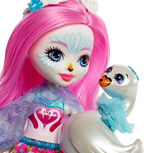 Enchantimals- Saffi Swan, Muñeca, Multicolor (Mattel FRH38)