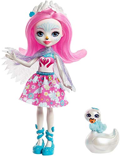 Enchantimals- Saffi Swan, Muñeca, Multicolor (Mattel FRH38)