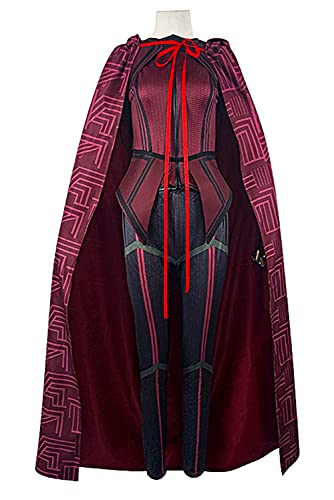 Enhopty Disfraz de mujer Wanda Maximoff Halloween Carnaval Suit Cosplay, disfraz de mujer S