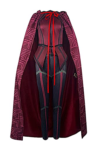 Enhopty Disfraz de mujer Wanda Maximoff Halloween Carnaval Suit Cosplay, disfraz de mujer S