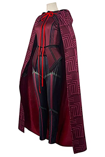 Enhopty Disfraz de mujer Wanda Maximoff Halloween Carnaval Suit Cosplay, disfraz de mujer S