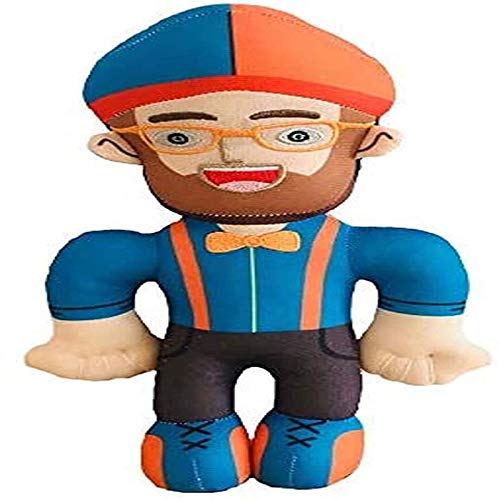 Entplg Programa de iluminación en inglés para niños, muñeco Prototipo simulado de 30 cm, Personaje de Blippi, Regalo de muñeco de Peluche para niños