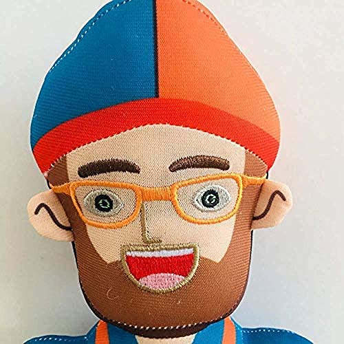 Entplg Programa de iluminación en inglés para niños, muñeco Prototipo simulado de 30 cm, Personaje de Blippi, Regalo de muñeco de Peluche para niños